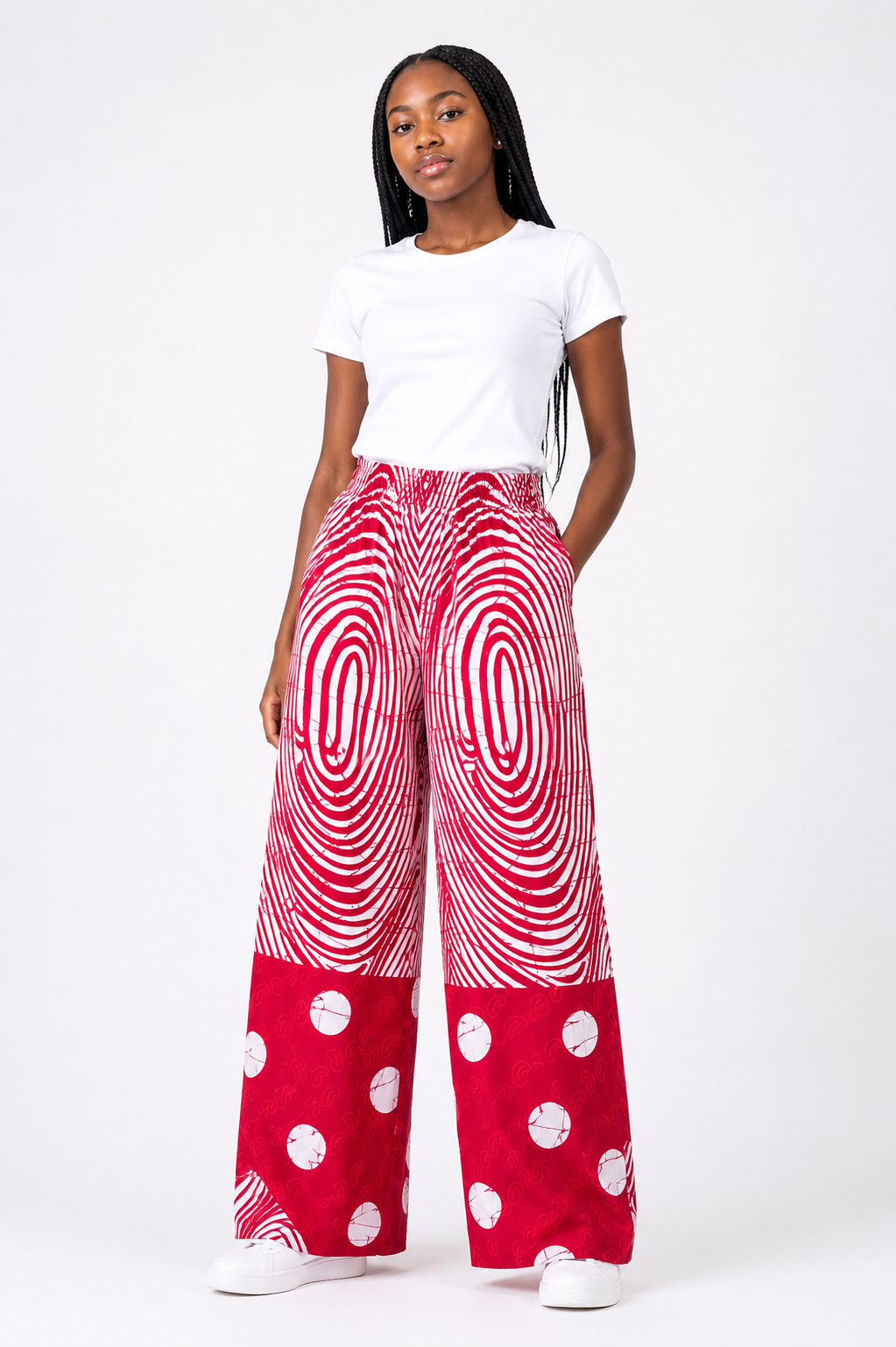 Ankara Wide-Leg Pants for Kids| African Print Kids' Trousers | Agbeke Style