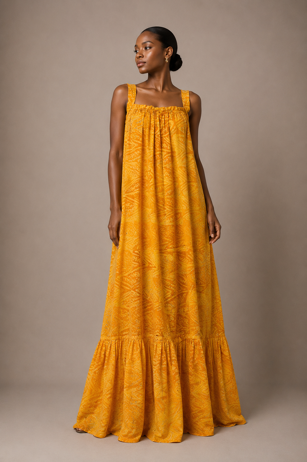 *Adire Sweetheart Maxi Dress | African Print Dress | Agbeke Style