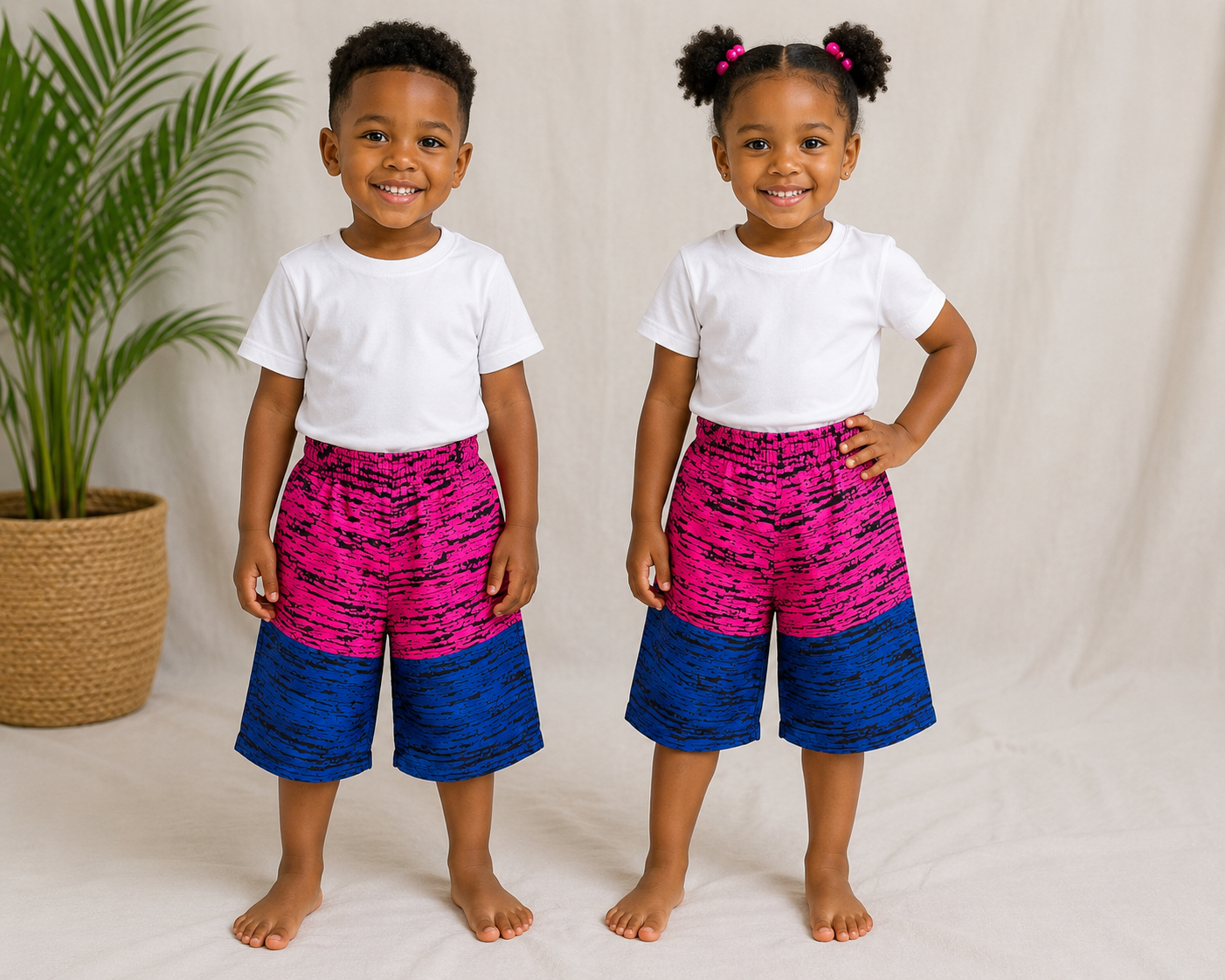 Kids Ankara Shorts | African Print Shorts | Agbeke Style