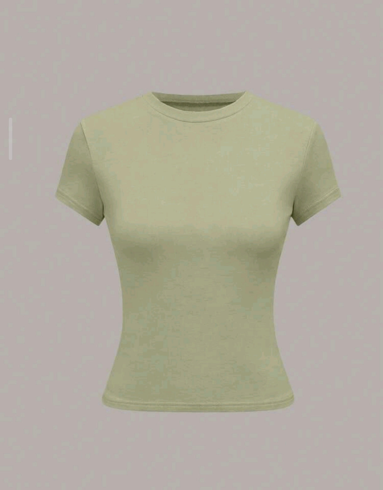 *Fitted Crew Neck Baby Tee | Women's Wardrobe Essential | Agbeke Style