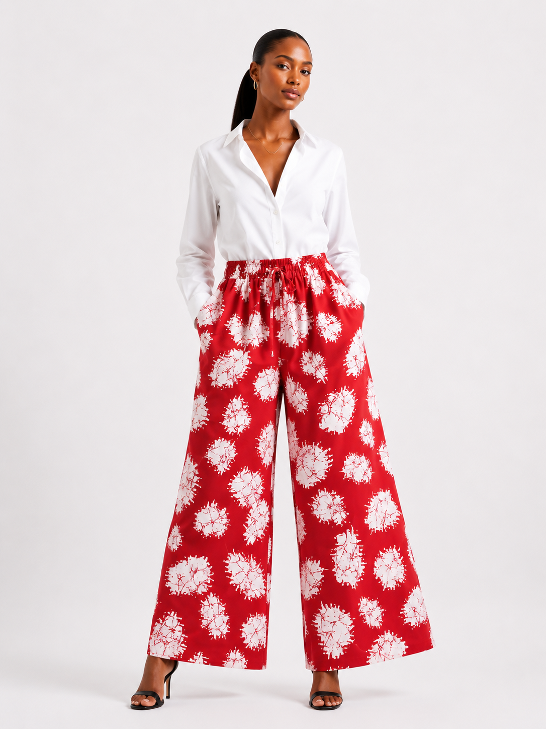 Ankara Wide Leg Palazzo Pants (0526 Collection)| African Print Trousers | Agbeke Style