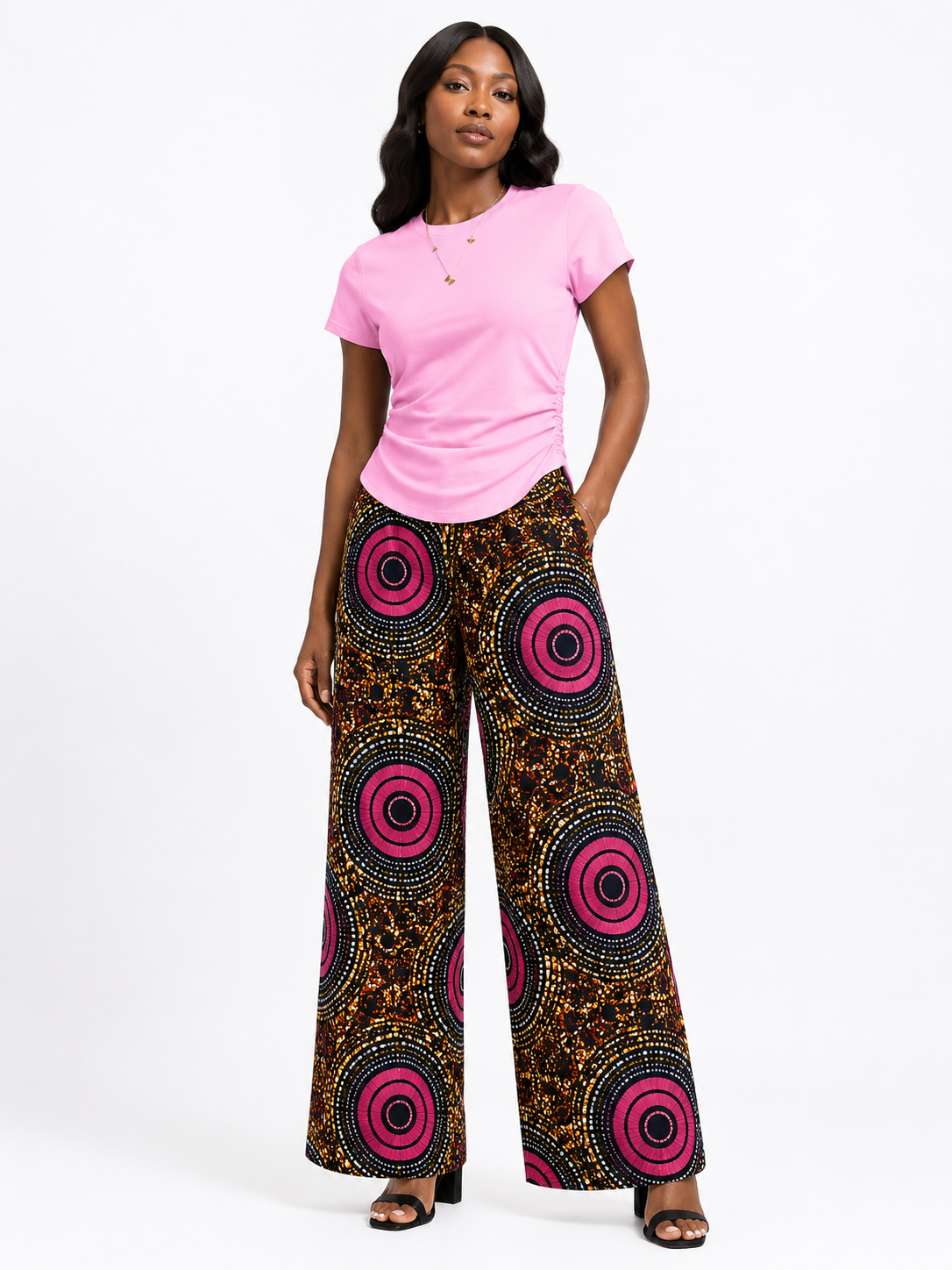 *Ruched Crew Neck T-Shirt | Agbeke Style