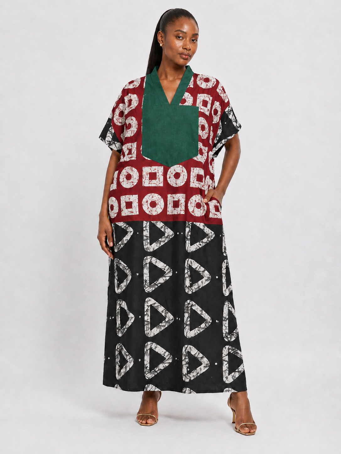Ankara & Asooke Bubu Dress  | African Print Kaftan | Agbeke Style