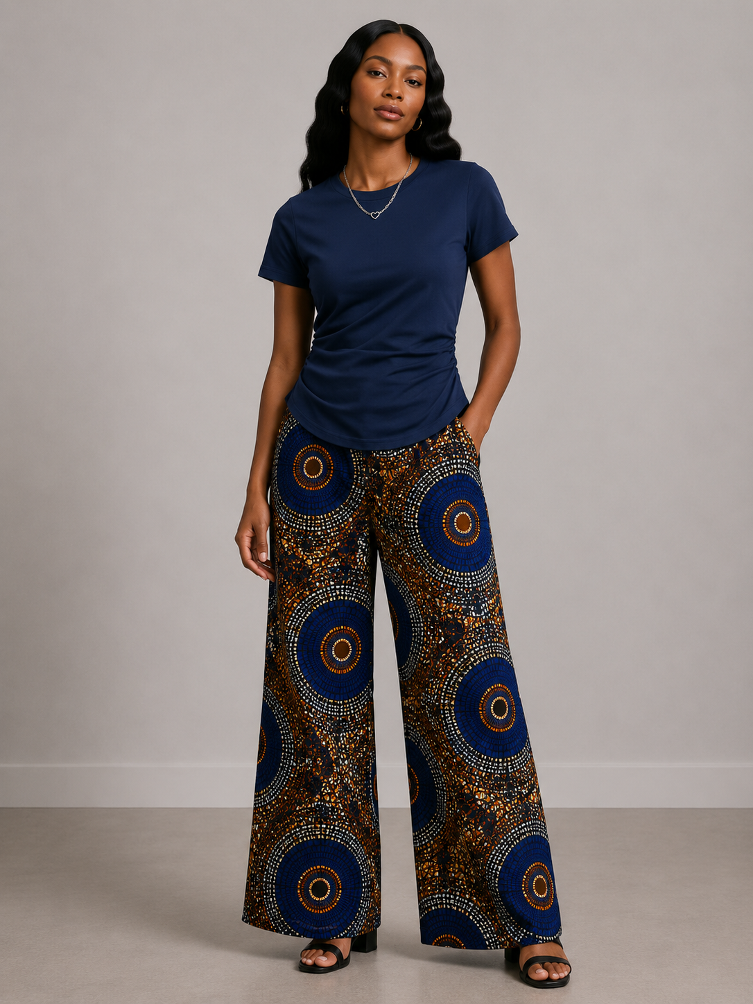 *Ruched Crew Neck T-Shirt | Agbeke Style