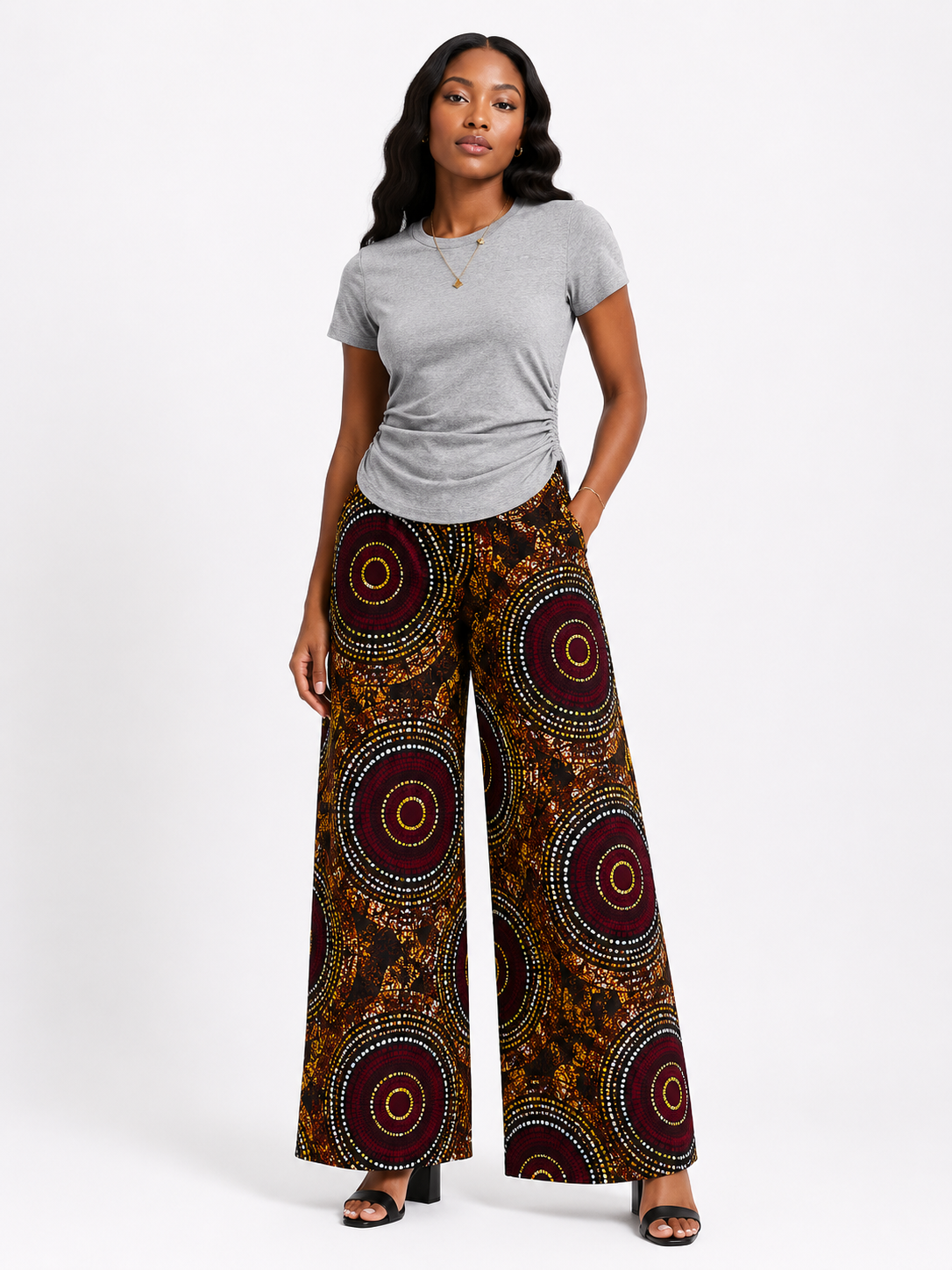 *Ruched Crew Neck T-Shirt | Agbeke Style