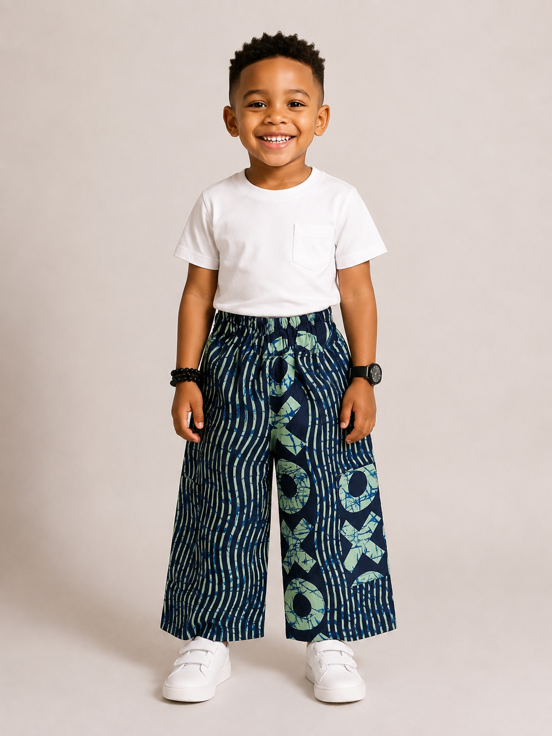 **Kids Ankara Cargo Pants | African Print Kids Wear | Agbeke Style