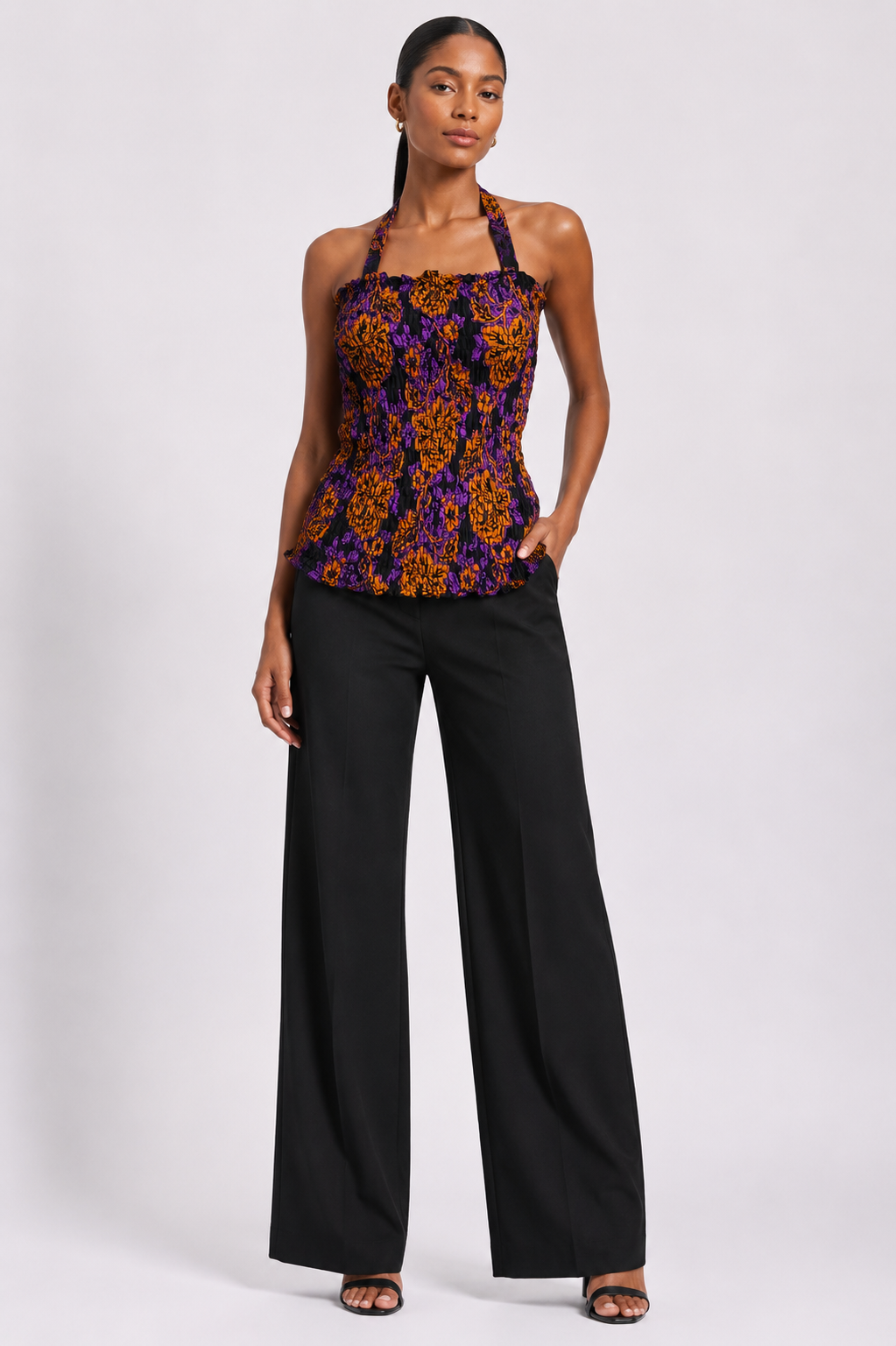 *Ankara Smocked Halter Top | African Print Top | Agbeke Style