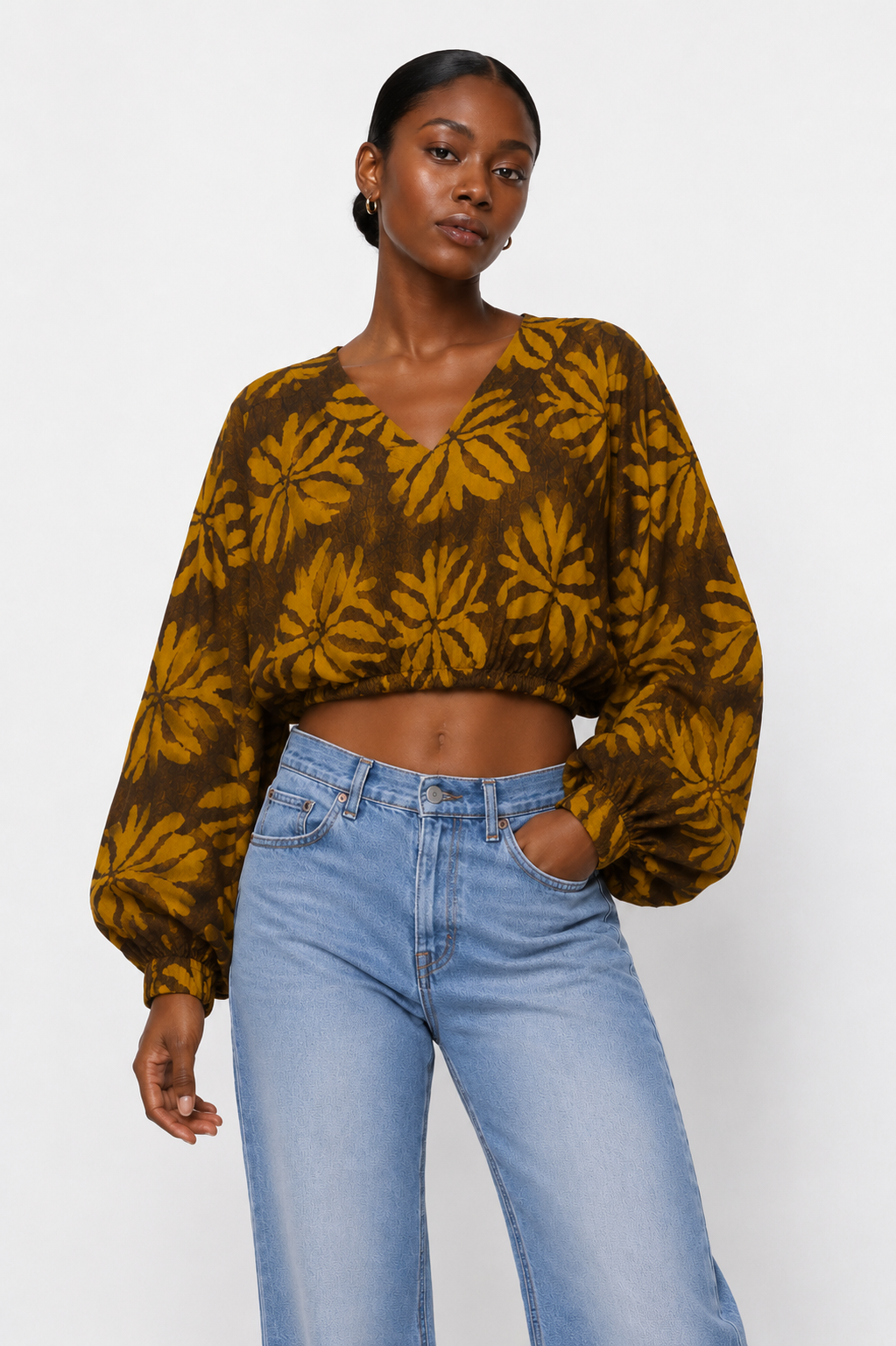 Adire Crop Top | African Print | Agbeke Style