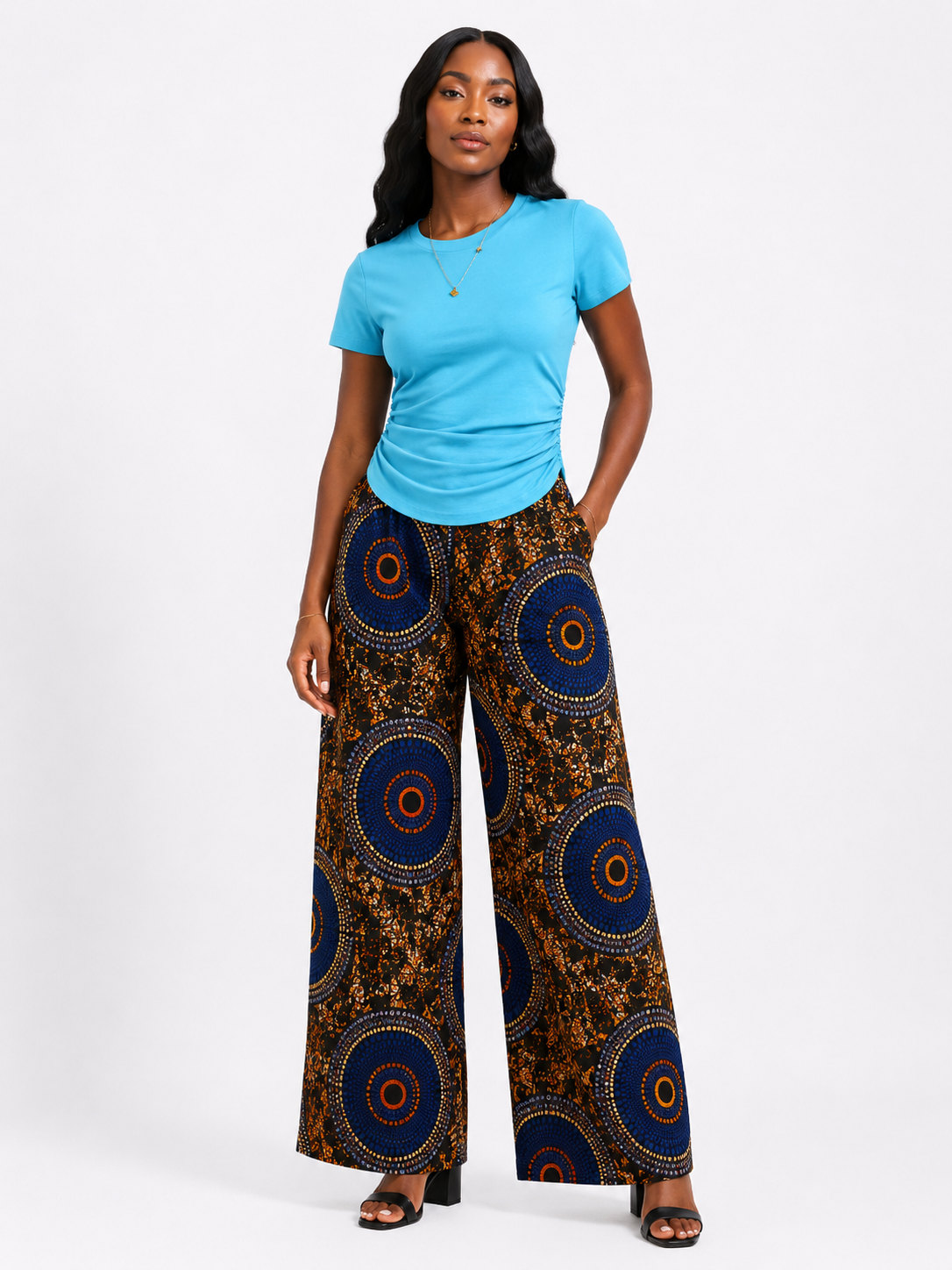 *Ruched Crew Neck T-Shirt | Agbeke Style