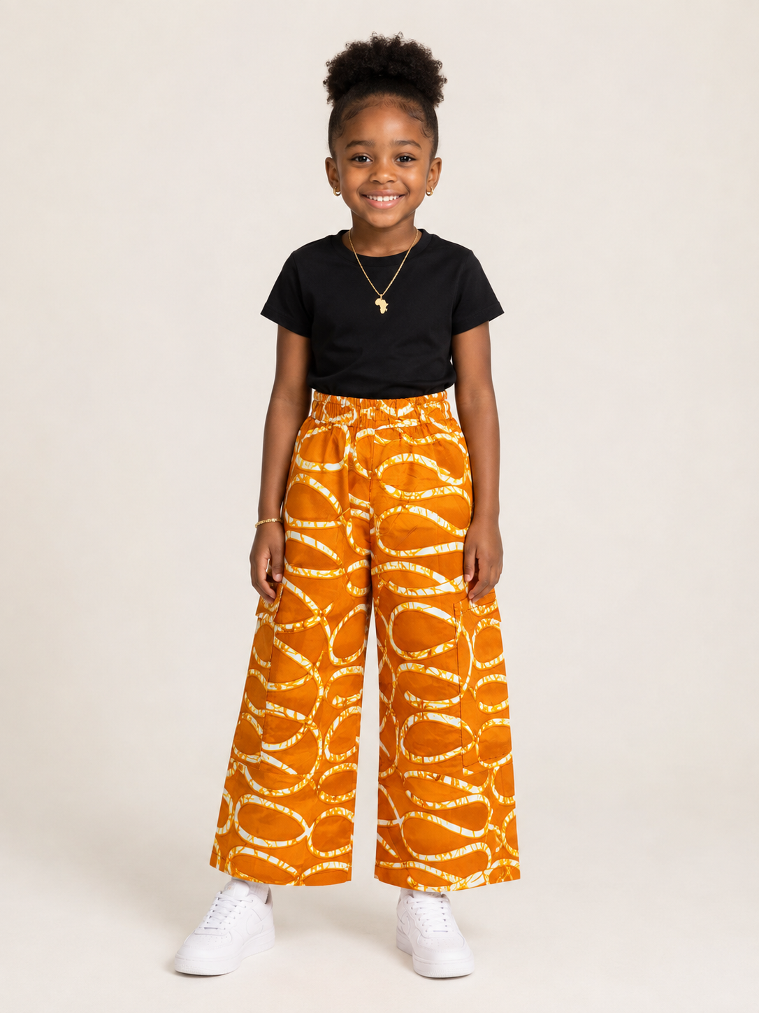 **Kids Ankara Cargo Pants | African Print Kids Wear | Agbeke Style
