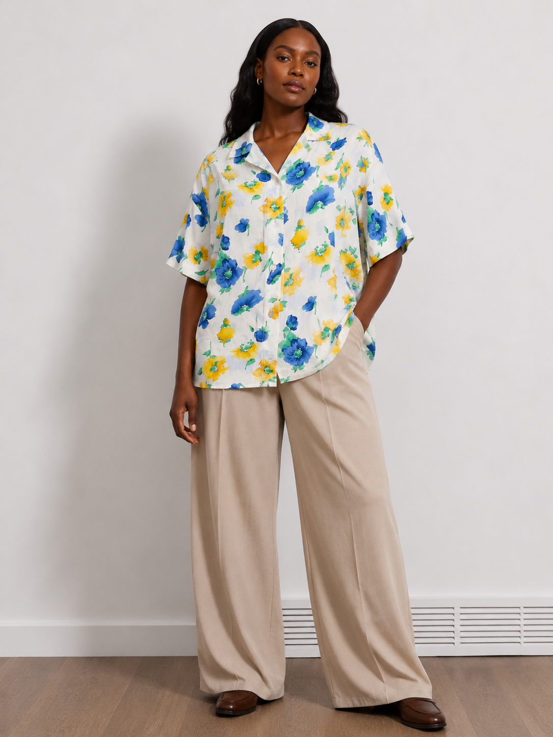 Vintage Oversized Shirt | Relaxed Fit Statement Blouse | Agbeke Style