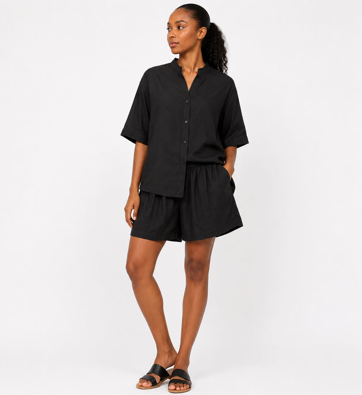 Silky Shirt & Shorts Set| 2-Piece Co-ord Set| Agbeke Style