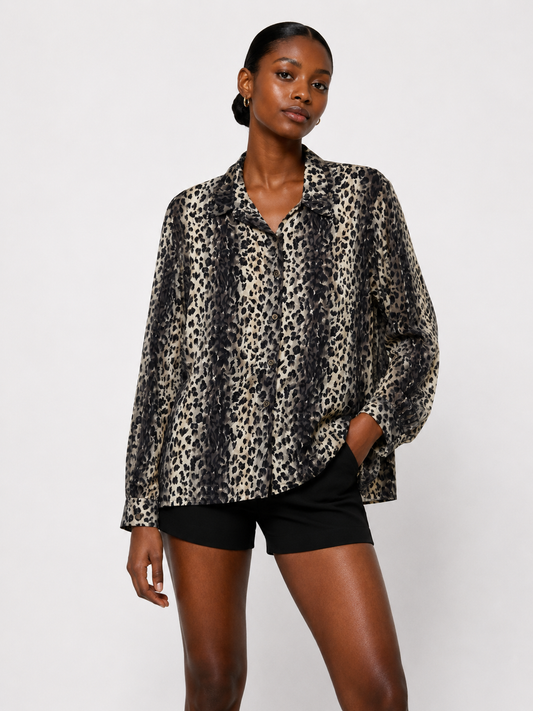 Vintage Oversized Shirt | Relaxed Fit Statement Blouse | Agbeke Style