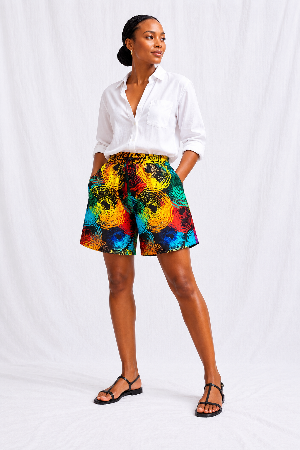 Ankara Bermuda Shorts 0626 | African Print Shorts | Agbeke Style