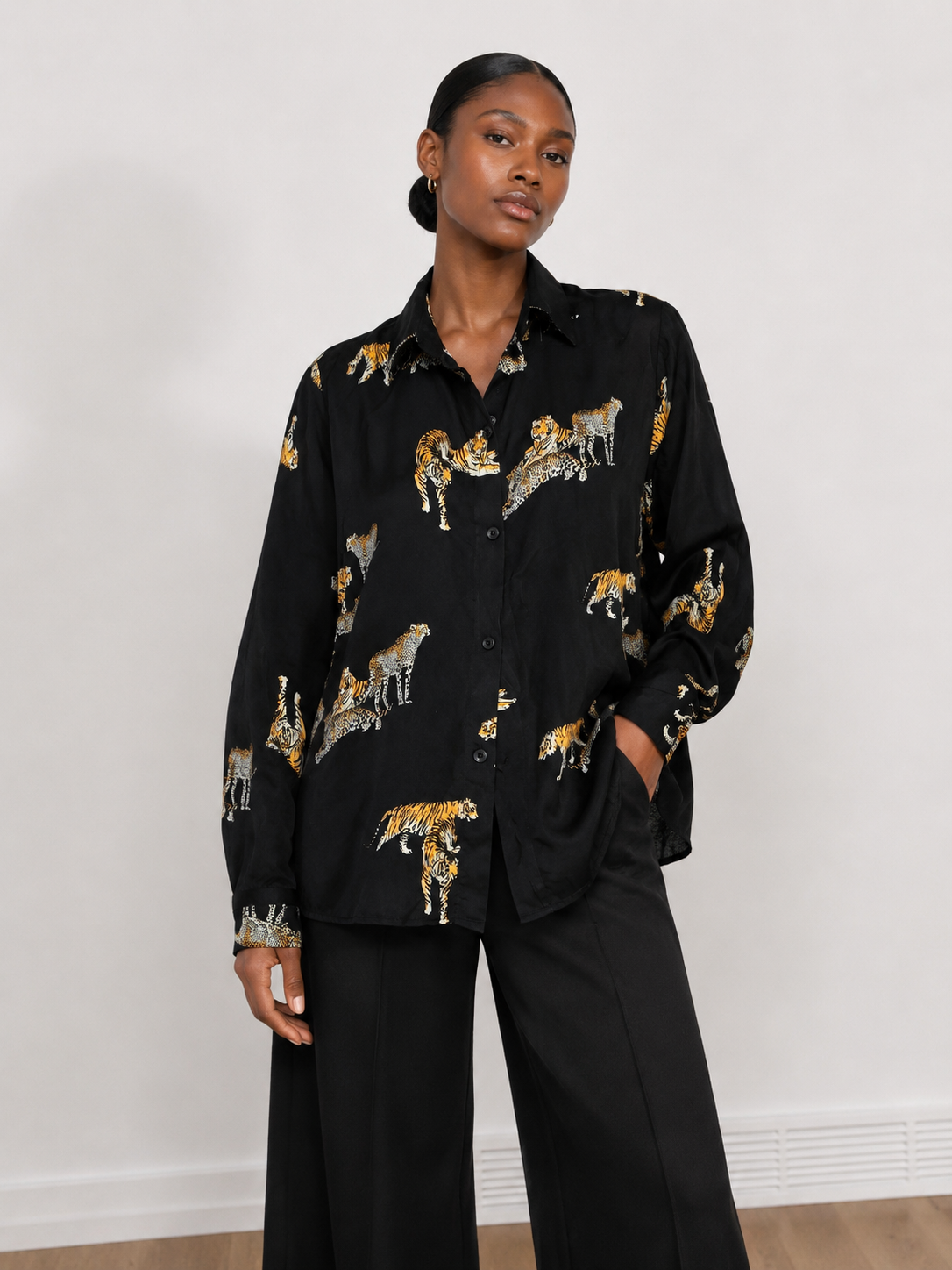 Vintage Oversized Shirt | Relaxed Fit Statement Blouse | Agbeke Style