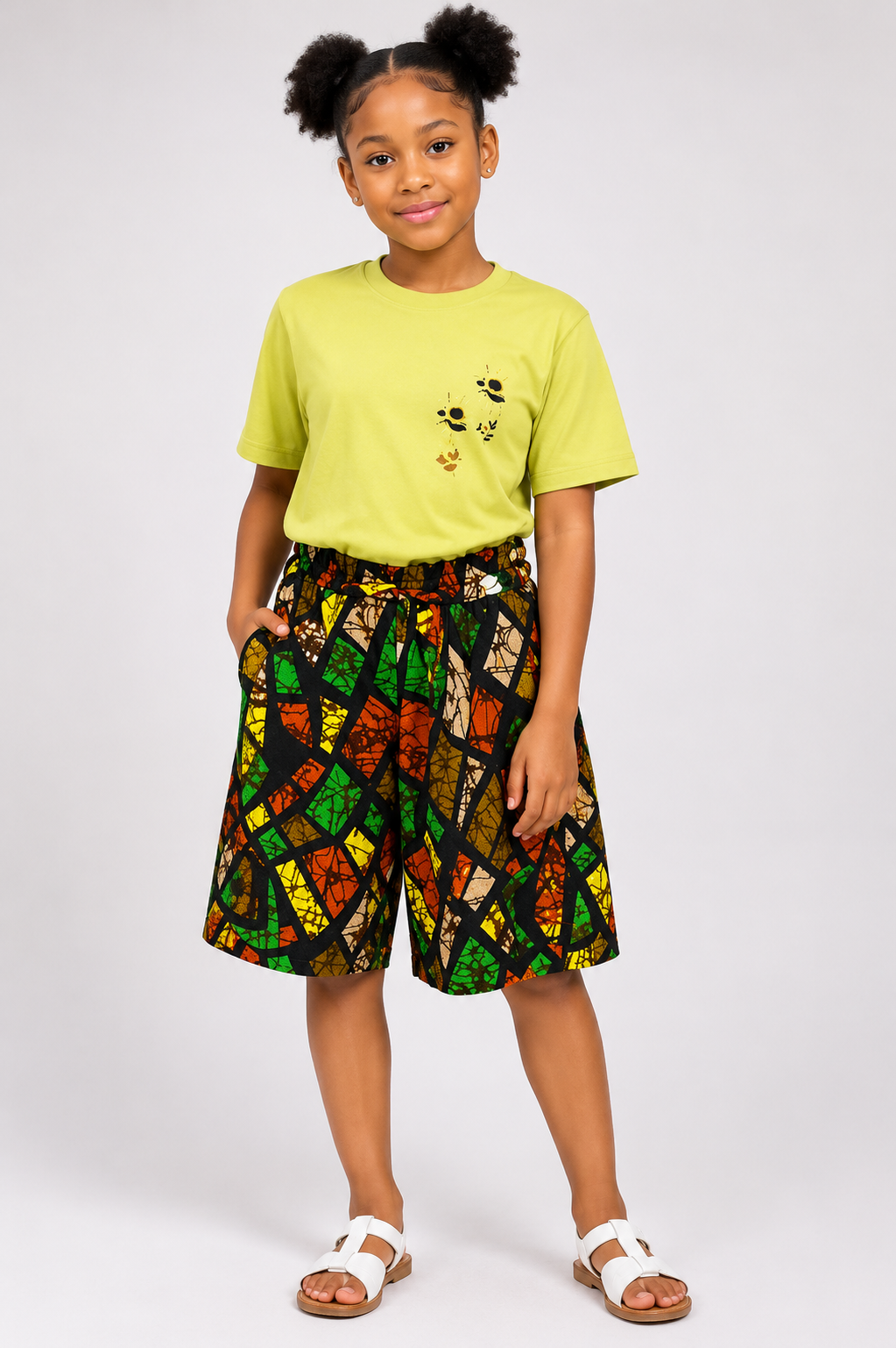 Kids Ankara Shorts | African Print Shorts | Agbeke Style