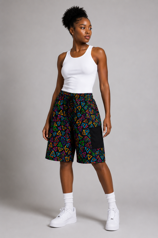 Ankara Cargo Shorts | African Print Shorts | Agbeke Style