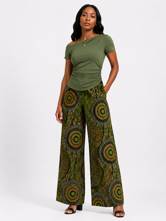 *Off-Shoulder Ruched Top | Agbeke Style