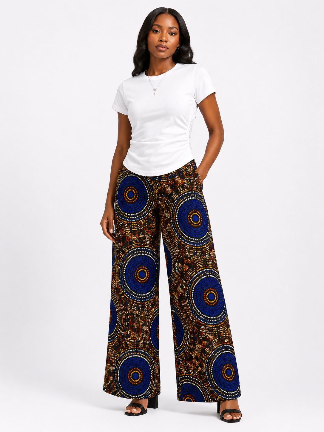 *Ruched Crew Neck T-Shirt | Agbeke Style