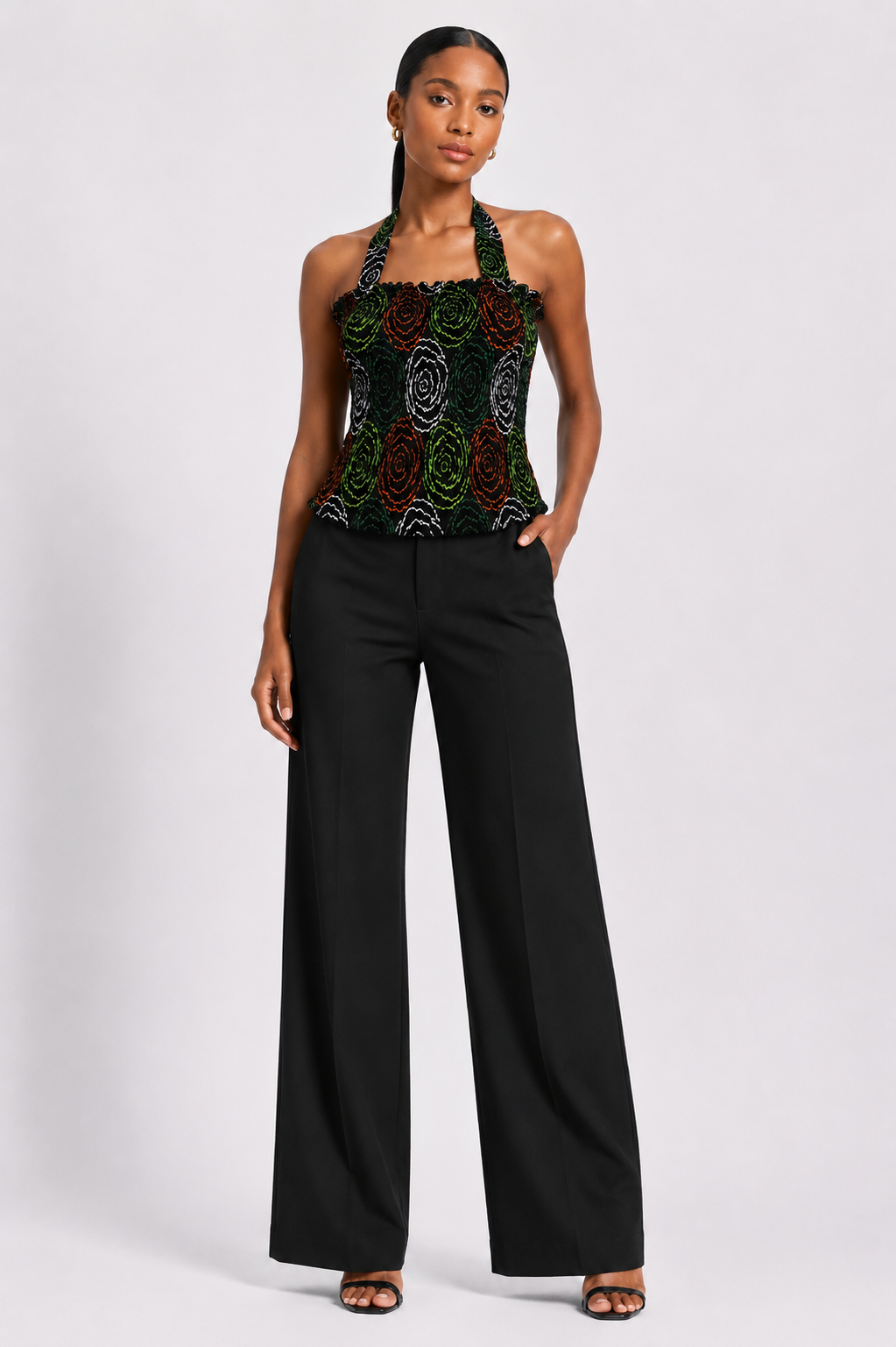 *Ankara Smocked Halter Top | African Print Top | Agbeke Style