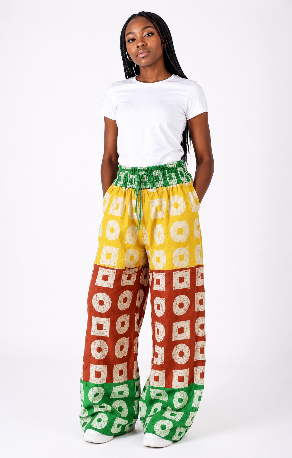 Ankara Wide-Leg Pants  for Kids| African Print Kids' Trousers | Agbeke Style