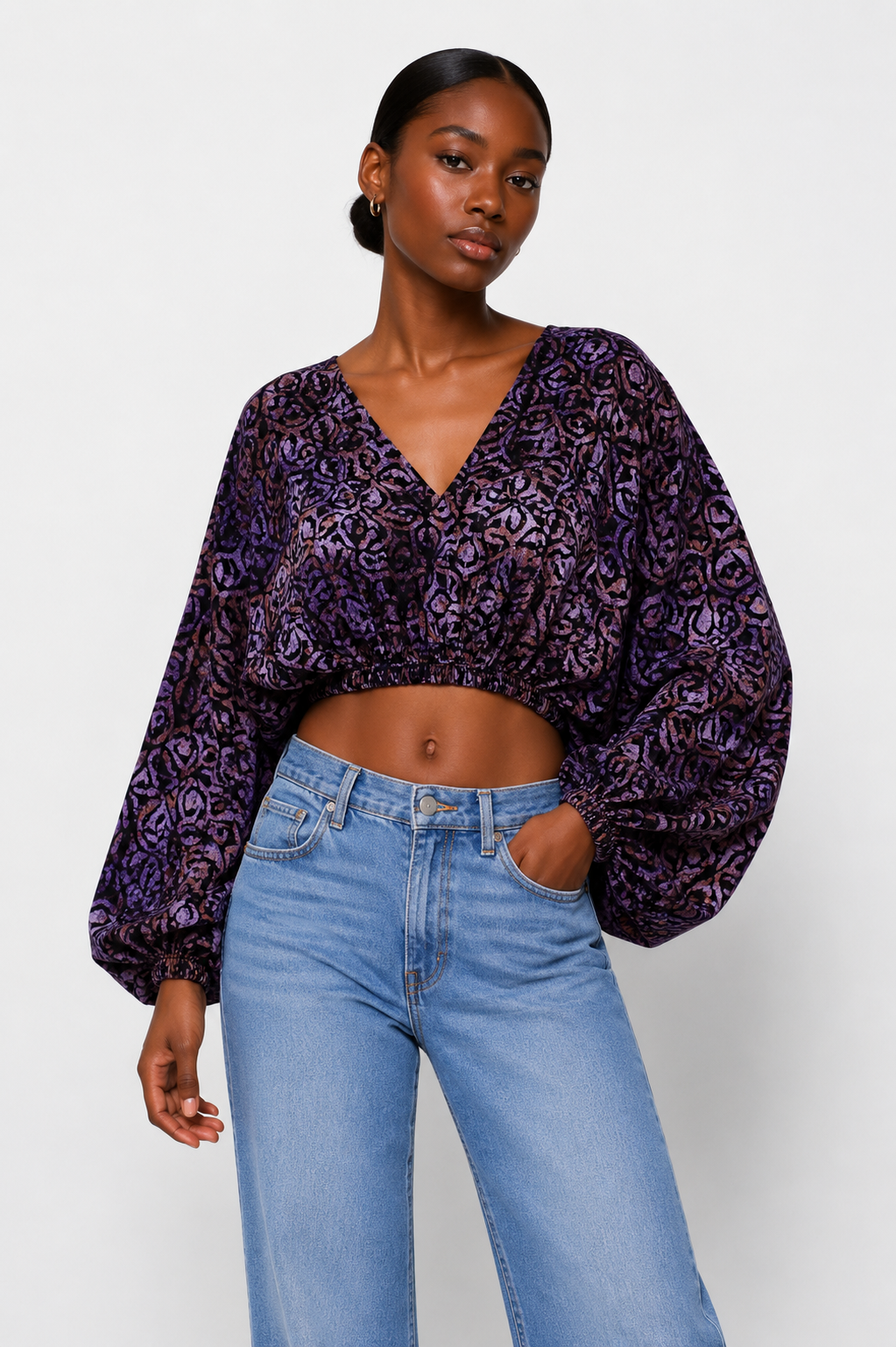 Adire Crop Top | African Print | Agbeke Style