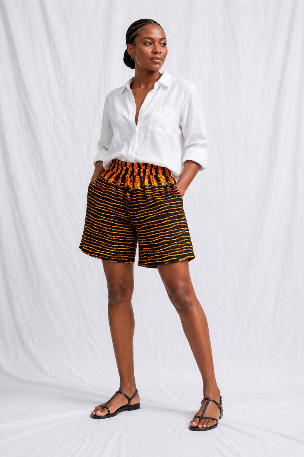 Ankara Bermuda Shorts 0626 | African Print Shorts | Agbeke Style