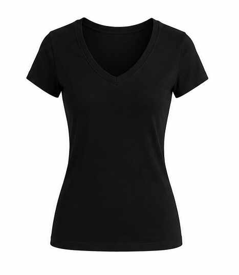 *Fitted V-Neck Short Sleeve Top | Women's Wardrobe Essential | Agbeke Style