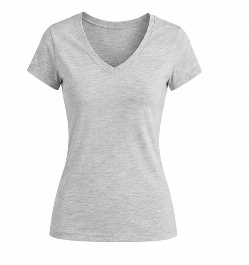 *Fitted V-Neck Short Sleeve Top | Women's Wardrobe Essential | Agbeke Style