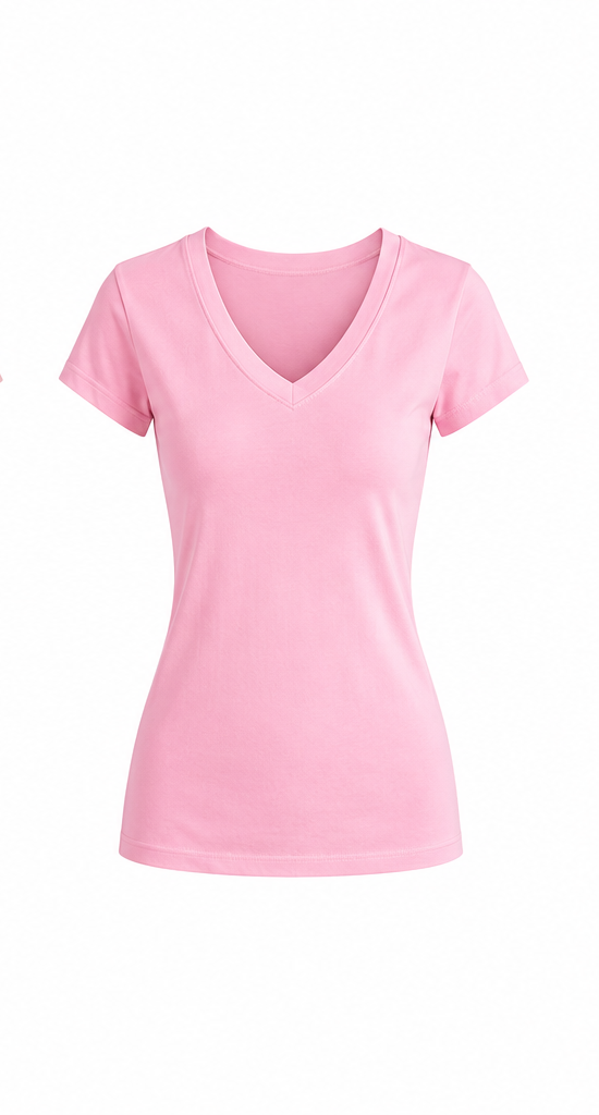 *Fitted V-Neck Short Sleeve Top | Women's Wardrobe Essential | Agbeke Style