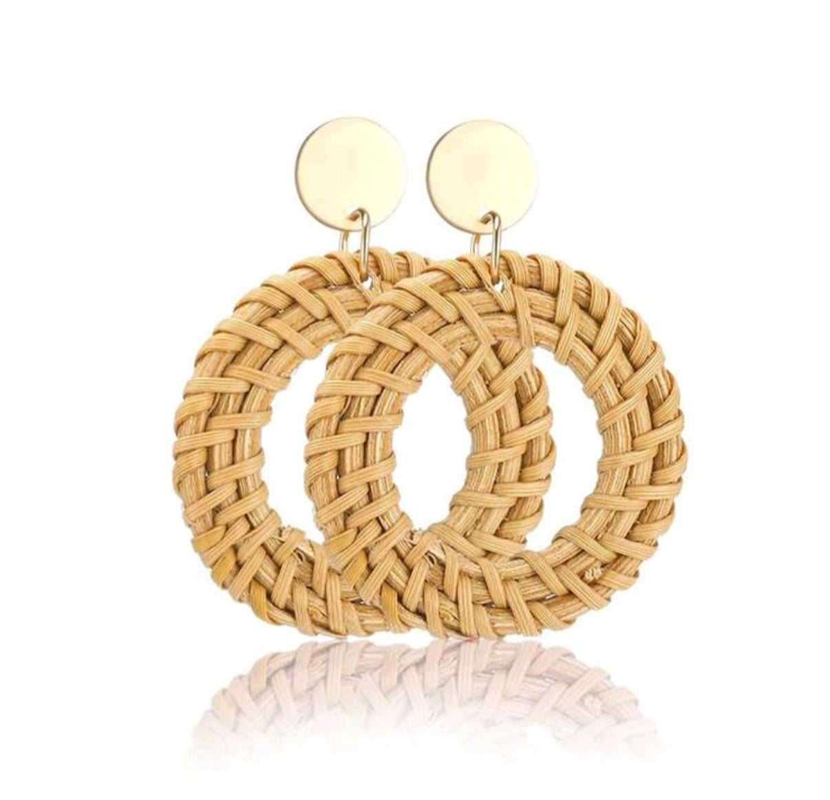 *Raffia Woven Statement Earrings | Women's Boho Earrings | Agbeke Style