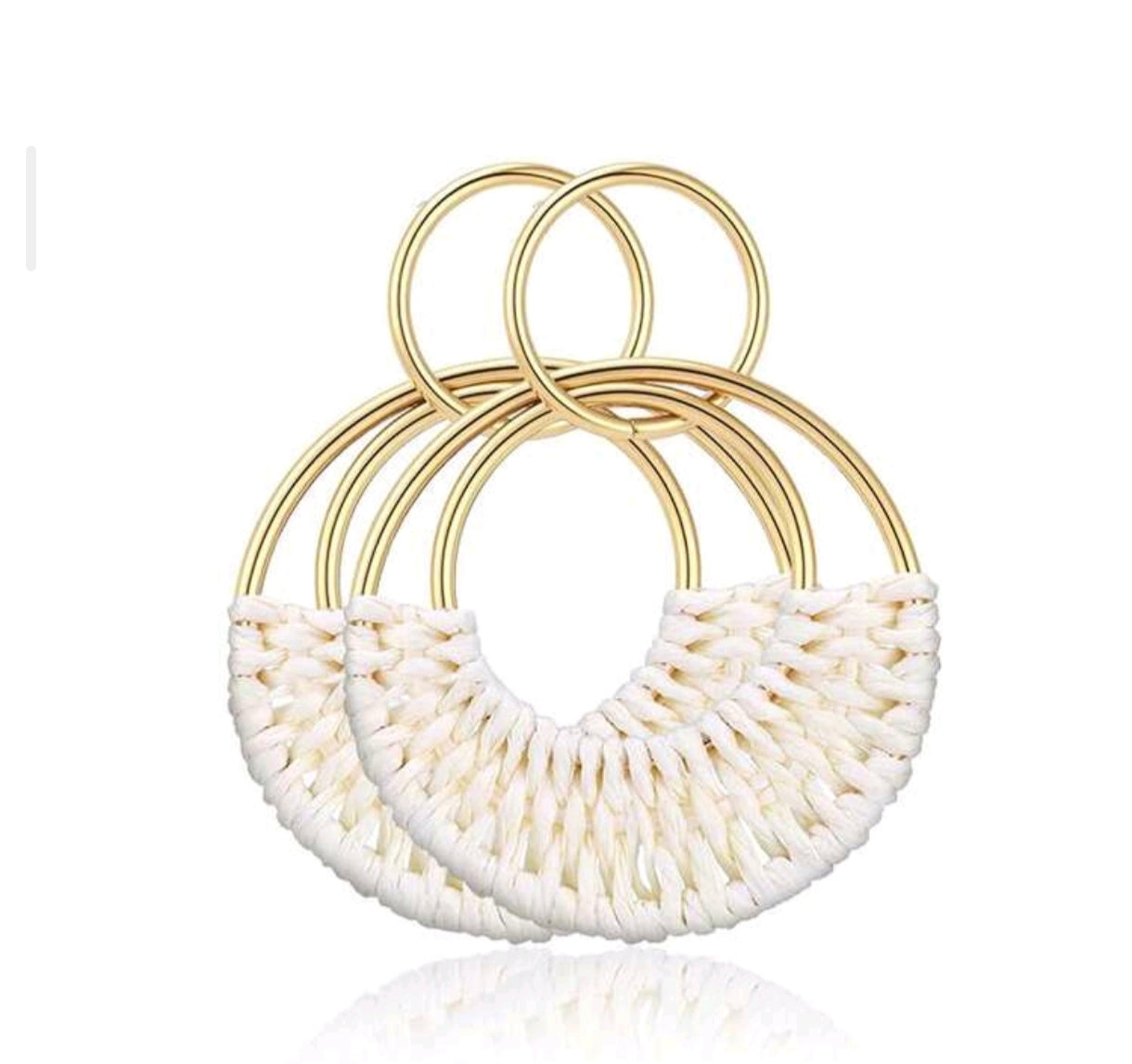 *Raffia Woven Statement Earrings | Women's Boho Earrings | Agbeke Style