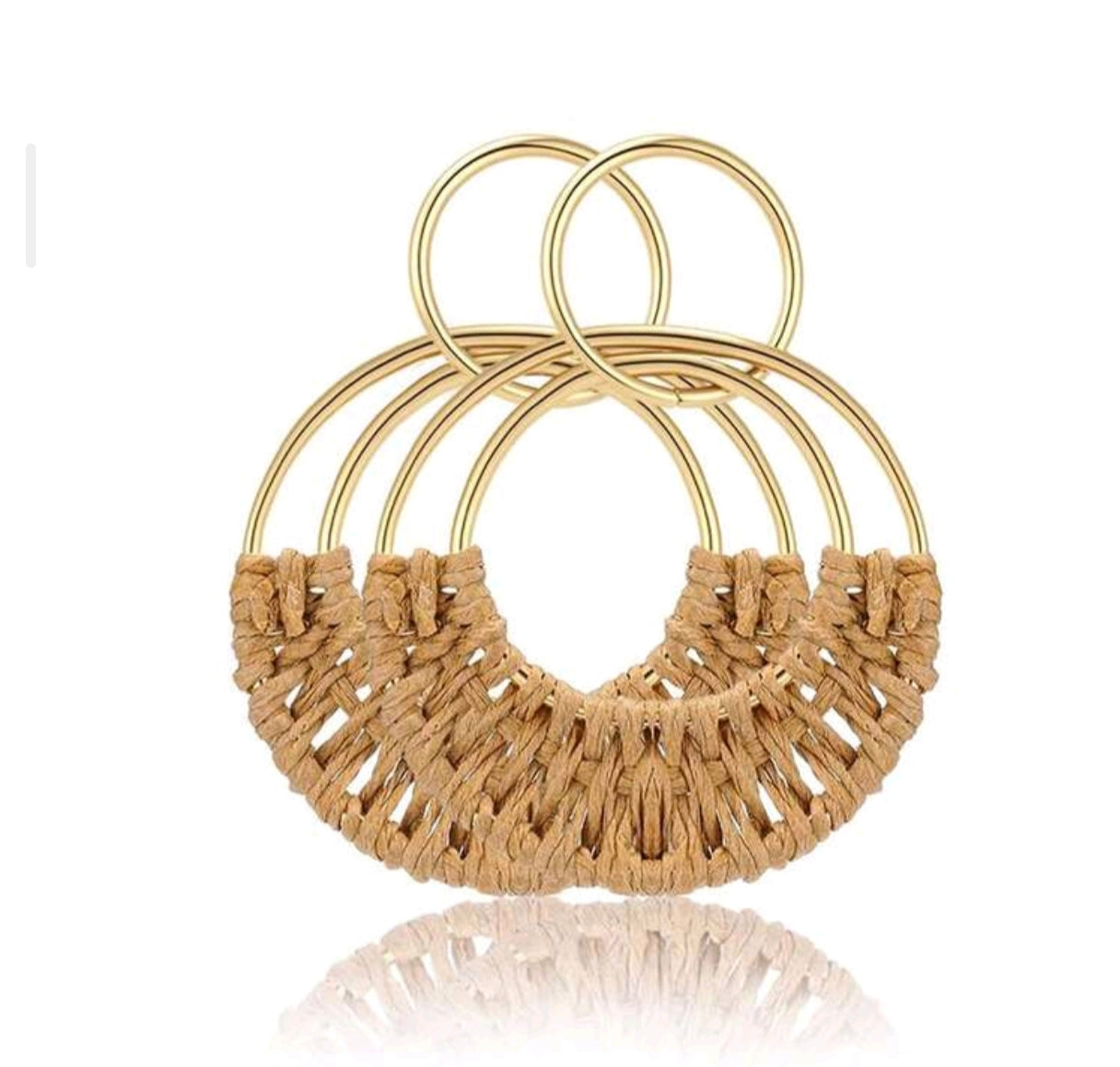 *Raffia Woven Statement Earrings | Women's Boho Earrings | Agbeke Style