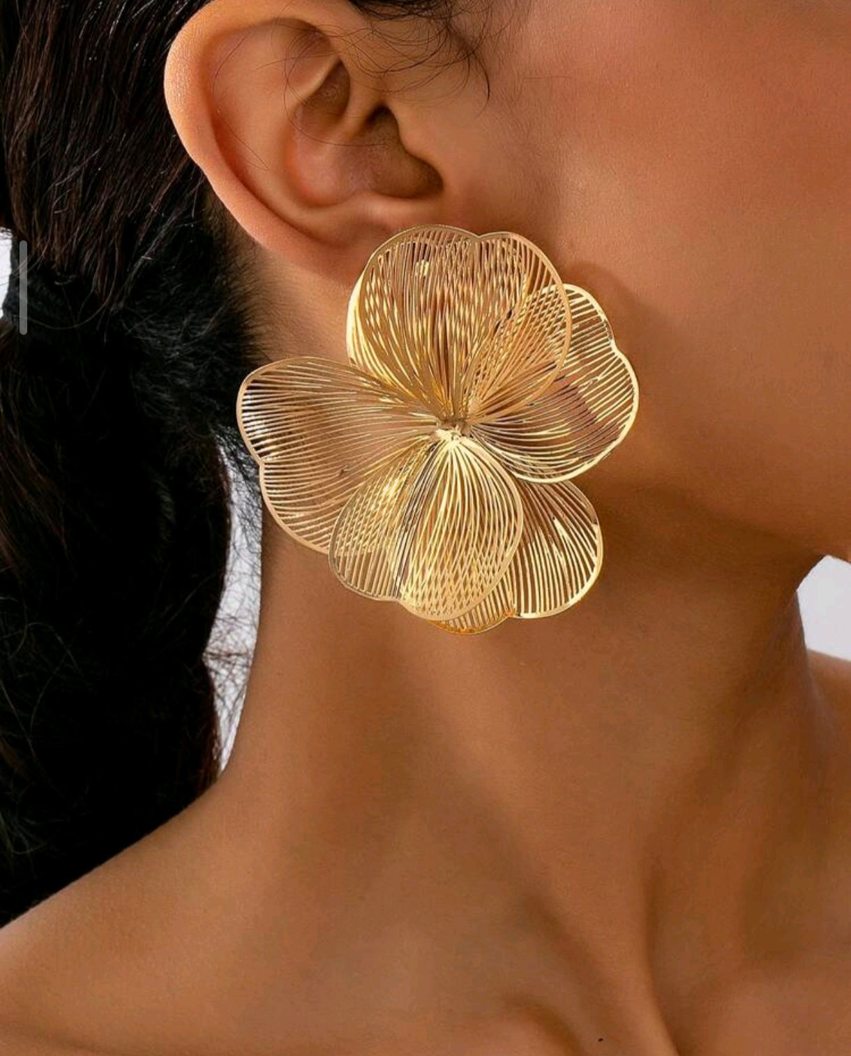 Faux Gold Statement Earrings | Women's Fashion Earrings | Agbeke Style