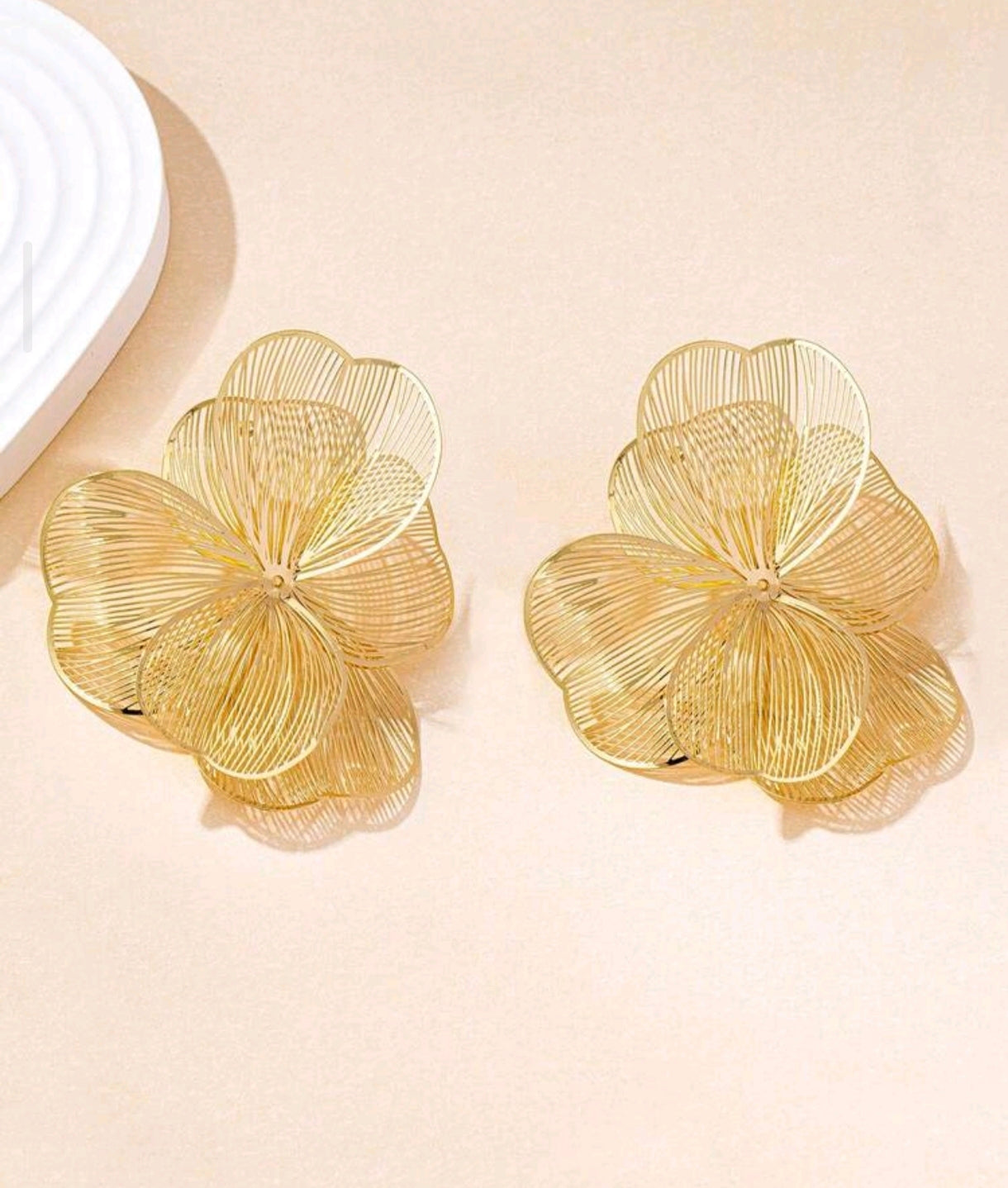 Faux Gold Statement Earrings | Women's Fashion Earrings | Agbeke Style