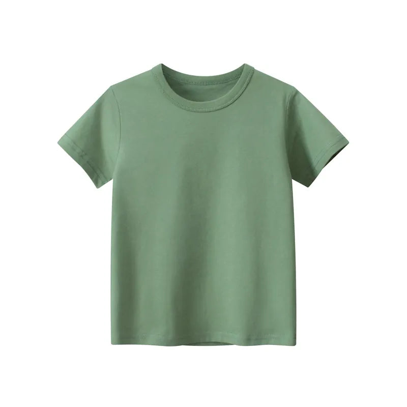*Kids' Cotton Crew Neck T-Shirt | Unisex Essential Tee | Agbeke Style