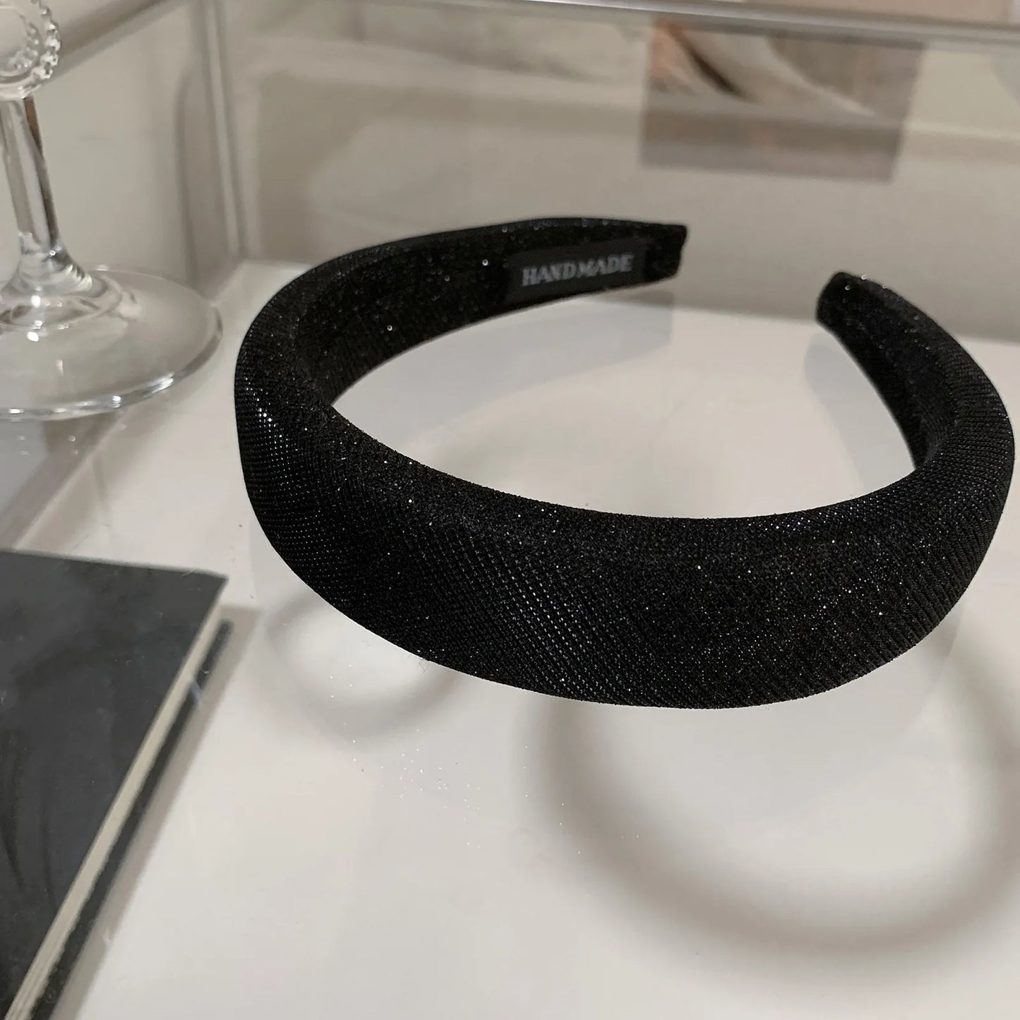 Wide Glitter Padded Headband | Statement Hair Accessory | Agbeke Style