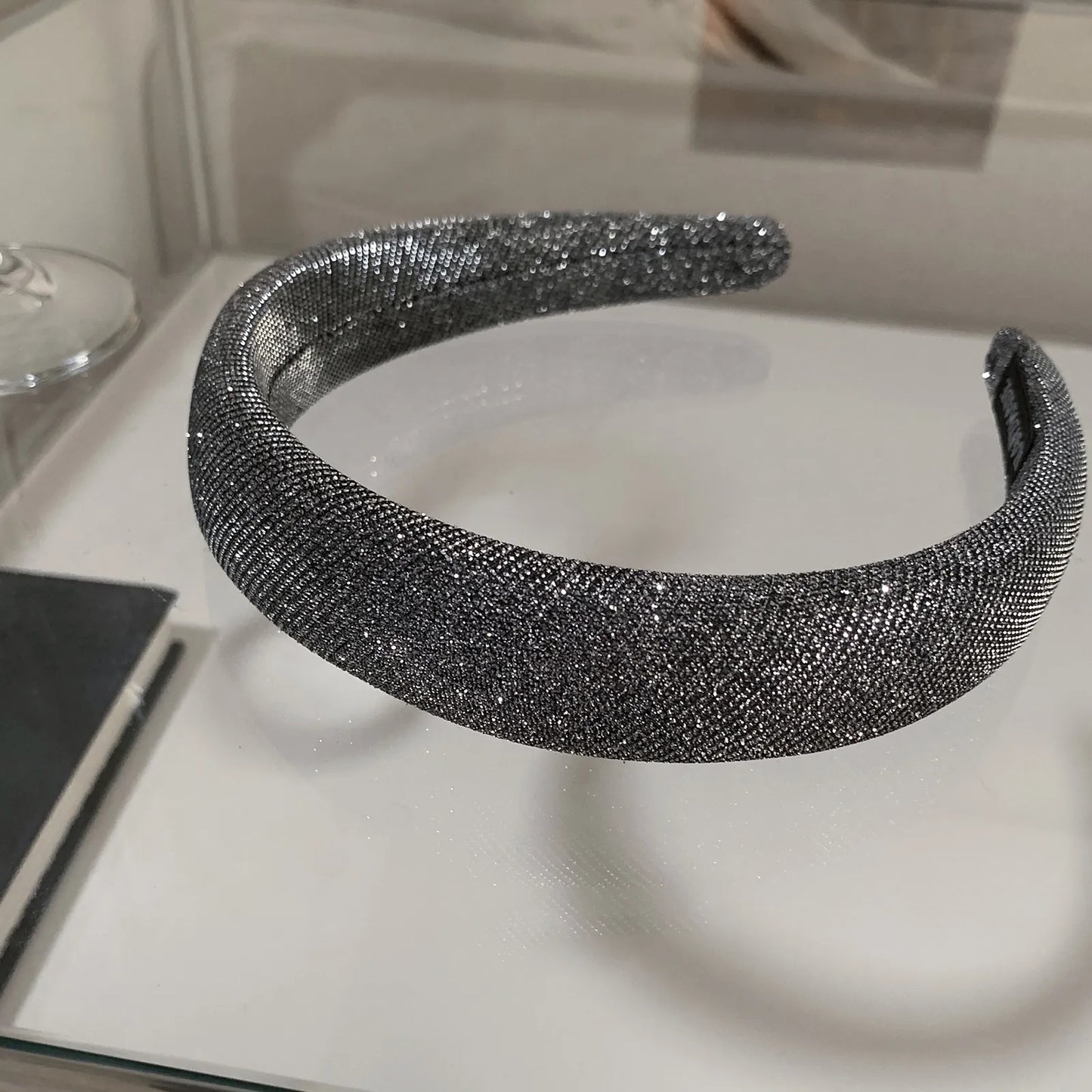 Wide Glitter Padded Headband | Statement Hair Accessory | Agbeke Style