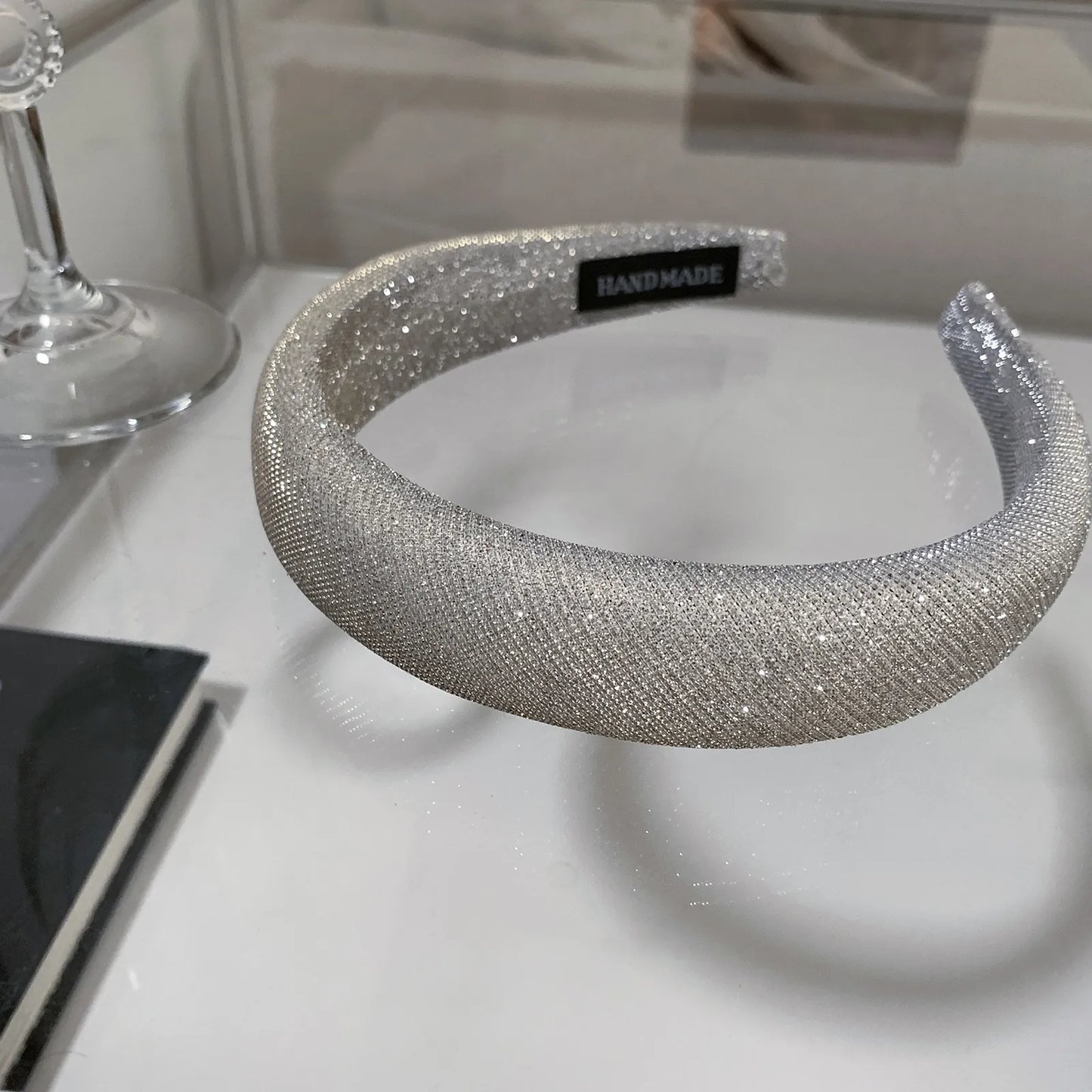 Wide Glitter Padded Headband | Statement Hair Accessory | Agbeke Style