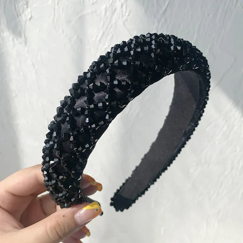 Matte Beaded Wide Headband | Statement Hair Accessory | Agbeke Style