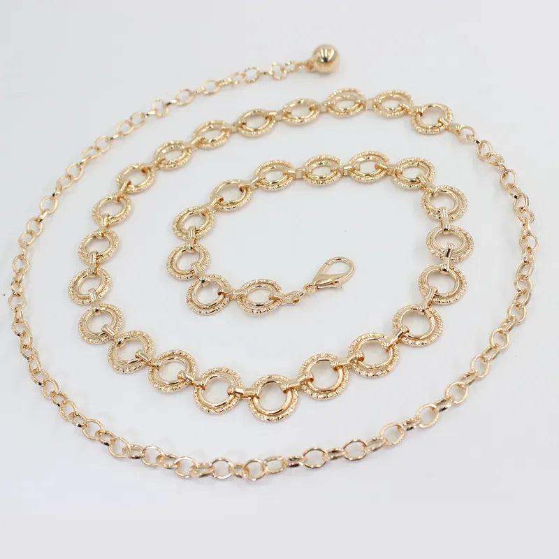 *Faux Pearl Pendant Chain Belt | Women's Waist Accessory | Agbeke Style