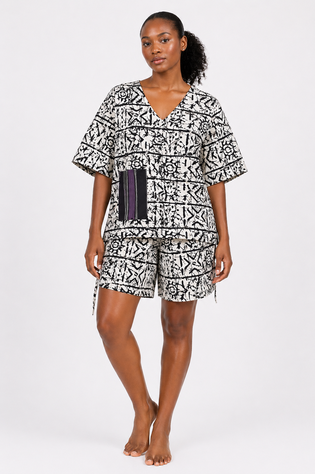 Ankara 2-Piece Top & Shorts Set | African Print Co-ord | Agbeke Style