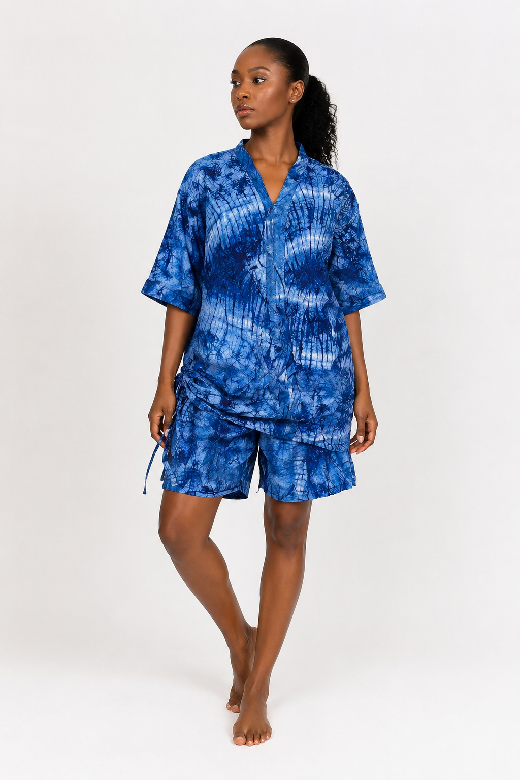 Ankara 2-Piece Top & Shorts Set | African Print Co-ord | Agbeke Style