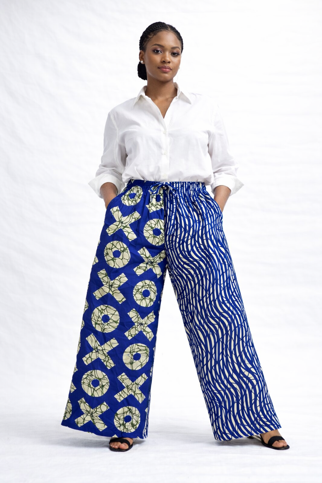 *Ankara Wide Leg Palazzo Pants | African Print Trousers | Agbeke Style