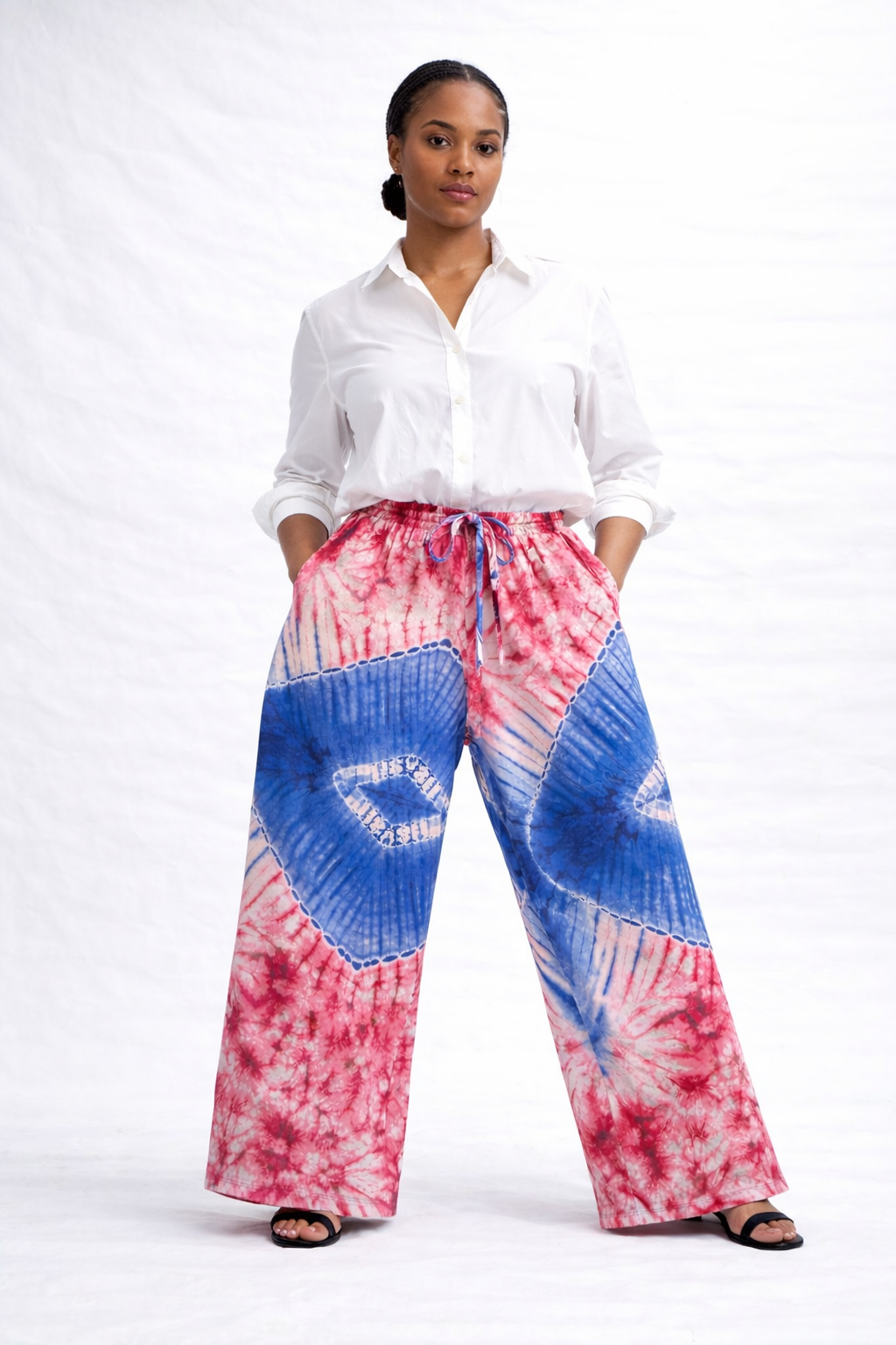 *Ankara Wide Leg Palazzo Pants | African Print Trousers | Agbeke Style