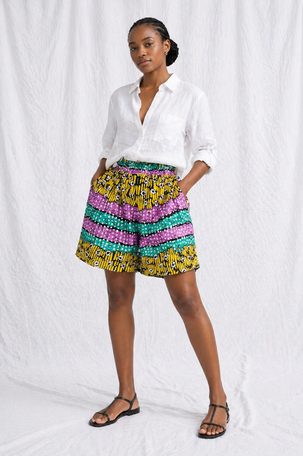 Ankara Bermuda Shorts | African Print Shorts | Agbeke Style