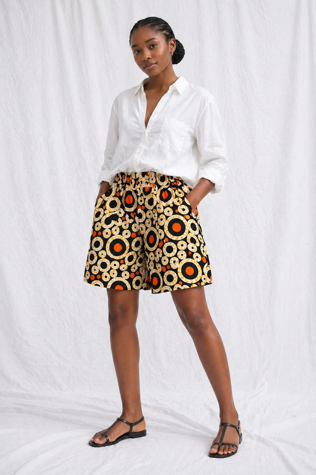 Ankara Bermuda Shorts | African Print Shorts | Agbeke Style