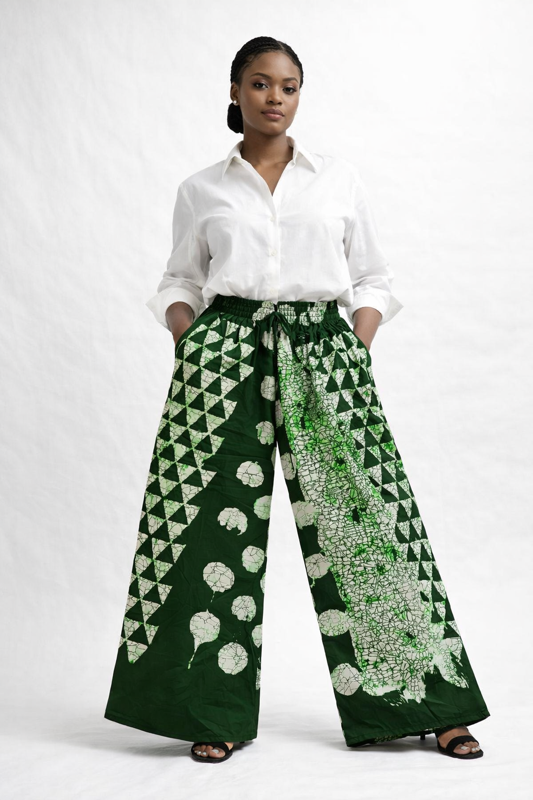 *Ankara Wide Leg Palazzo Pants | African Print Trousers | Agbeke Style