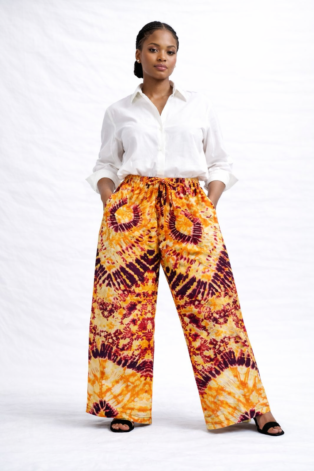 *Ankara Wide Leg Palazzo Pants | African Print Trousers | Agbeke Style