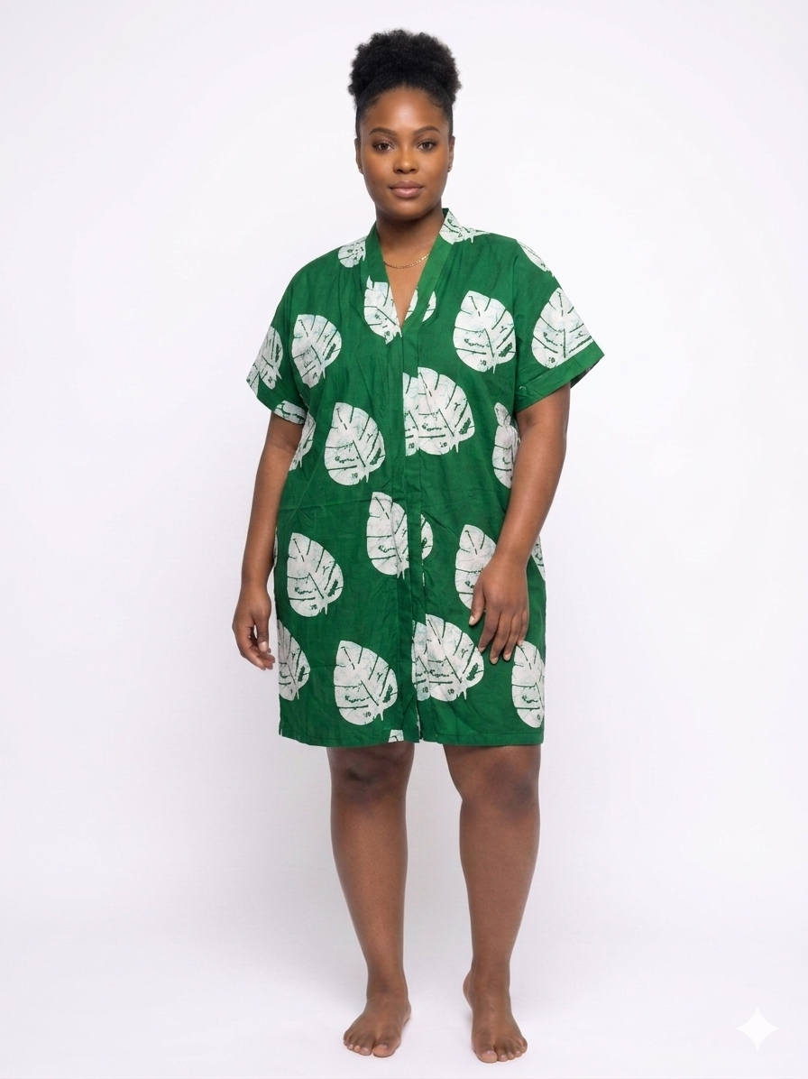 Ankara Kimono Mini Dress | African Print Dress | Agbeke Style